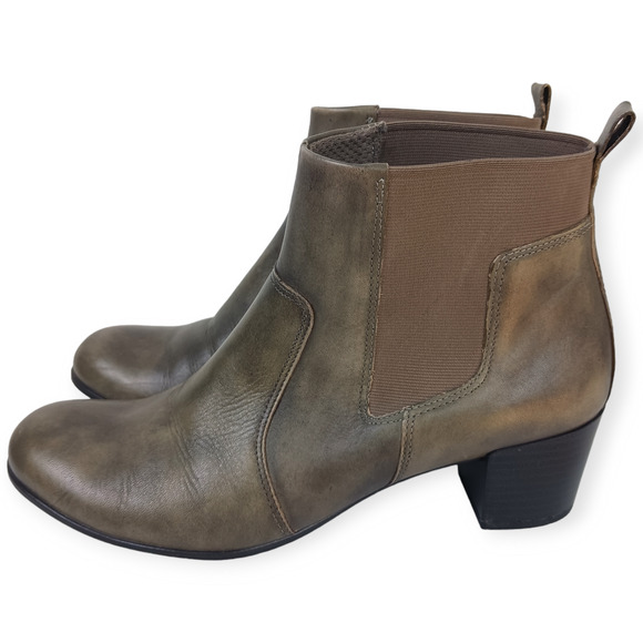 ECCO SZ 39 8-8.5 Women's Shape 35 Sartorelle Chelsea Boot Gray-Green - Picture 6 of 9